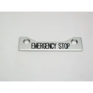 REES 09003-004 Legend Plate, Standard, Emergency Stop | AX3LGH