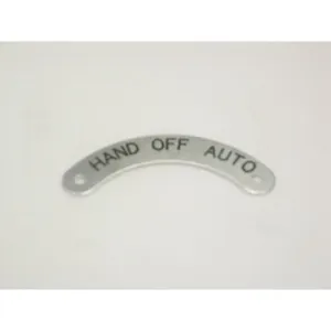 REES 09005-042 Legend Plate, Standard, Hand-off-auto | AX3LHG