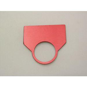 REES 09010-001 Legend Plate, Standard, Blank, Red | AX3LHY