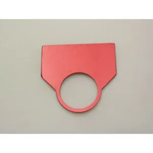 REES 09007-001 Legend Plate, Standard, Blank, Red | AX3LHR