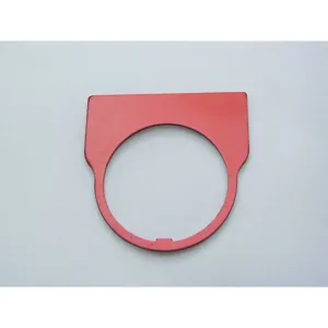 REES 09013-001 Legend Plate, Standard, Blank, Red | AX3LJE