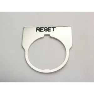 REES 09014-009 Legend Plate, Standard, Reset, Clear | AX3LJU