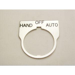 REES 09014-042 Legend Plate, Standard, Hand-off-auto , Clear | AX3LLE
