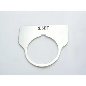 REES 09017-009 Legend Plate, Standard, Reset, Clear | AX3LME