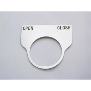 REES 09017-031 Legend Plate, Standard, Open-close , Clear | AX3LND