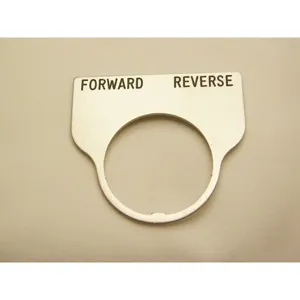 REES 09017-032 Legend Plate, Standard, Forward-reverse, Clear | AX3LNE