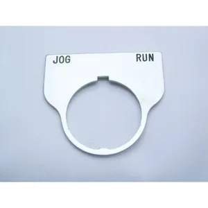 REES 09017-036 Legend Plate, Standard, Jog-run, Clear | AX3LNJ