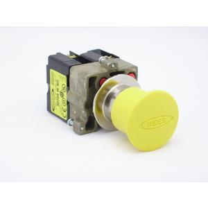 REES 22102-204 Emergency Stop Push-button, Yellow | AX3LPG
