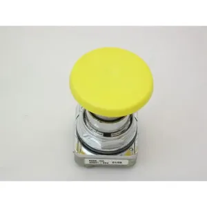 REES 40041-004 Push-button, Mushroom, Yellow | AX3LQF