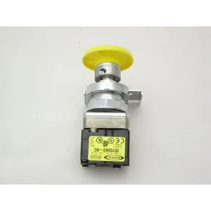 REES 40102-104 Mushroom Push-button Operator, Emergency Stop, Yellow | AX3LRD