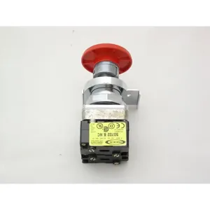 REES 40102-112 Mushroom Push-button Operator, Emergency Stop, Red | AX3LRE