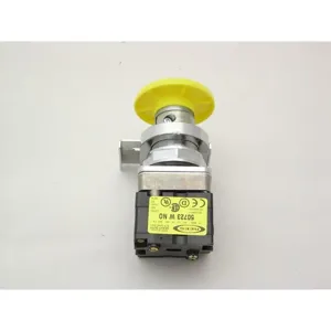 REES 40102-114 Mushroom Push-button Operator, Emergency Stop, Yellow | AX3LRF