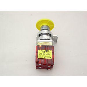 REES 40102-314 Pilzkopf-Druckknopf, gehalten mit Vorhängeschloss, gelb | AX3LRQ