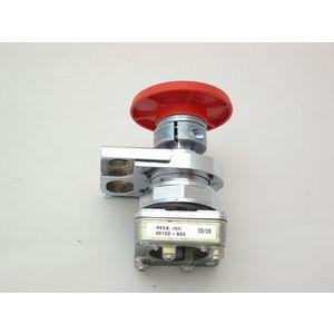 REES 40102-502 Pilzkopf-Drucktaster, gehalten mit Vorhängeschloss, ohne Kontaktblock, rot | AX3LRR