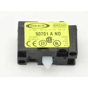 REES 50701-000 Contact Block, Type A, Single Circuit | AX3LVH