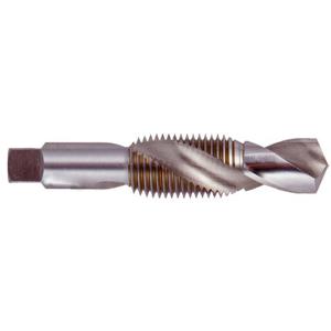 REGAL 007552AS25 Bohrer und Gewindebohrer, Größe 1/8-27, 4 Schneiden, konisches Rohr mit Zinnbeschichtung | CN4CZU
