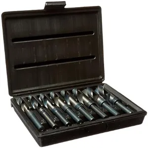 REGAL 014441AW Silver & Deming Drill Bit Set, 9/16 to 1 by 16ths Sizes, Flatted Shank, Treated | CN6APB