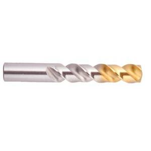 REGAL 027608AW Jobber Drill Bit, Regular, 135 Deg. Split Point, #8 Dia., HSS, Gold Tip with TiN Point | CN6MUN