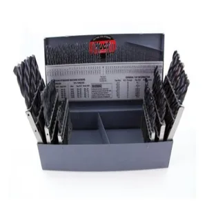 REGAL 029022AW Drill Set, 1/16 to 3/8 x 64th Sizes, Treated | CN6RQT