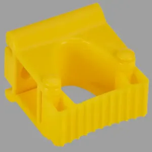 REMCO 10136 Wall Bracket, Grip Band Module, 3 Inch Size, PP/TPE/PAI, Yellow | CM7PNT