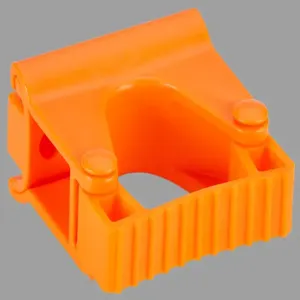 REMCO 10137 Wall Bracket, Grip Band Module, 3 Inch Size, PP/TPE/PAI, Orange | CM7PNY