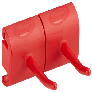 REMCO 10144 Wall Bracket, Double Hook Module, 3 Inch Size, PP/PAI, Red | CM7PPH