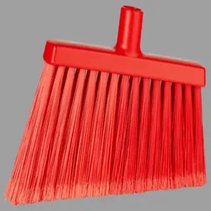 REMCO 29164 Split Bristle Angle Head Broom, 12 Inch Size, Red | CM7QAT