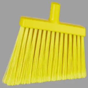 REMCO 29166 Split Bristle Angle Head Broom, 12 Inch Size, Yellow | CM7QAQ