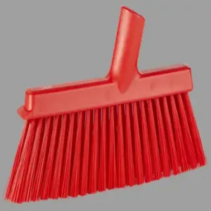 REMCO 31034 Dustpan Broom, Angled Thread, Medium, 9.8 Inch Size, Red | CM7QYB