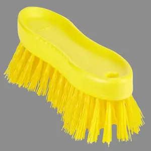 REMCO 358816 Scrubbing Brush, Stiff, 6.7 Inch Size, Yellow | CM7QCG