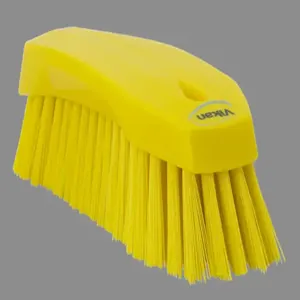 REMCO 38906 Hand Scrub Brush Yellow Stiff Polypropylene 3 x 8 In | AC7WYQ 38Y659