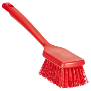 REMCO 410714 Washing Brush, Short Handle, 11 Inch Size, Stiff, Red | CM7PML