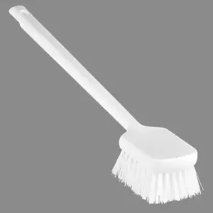 REMCO 410815 Handbrush, Long Handle, 19.9 Inch Size, Stiff, White | CM7QTR