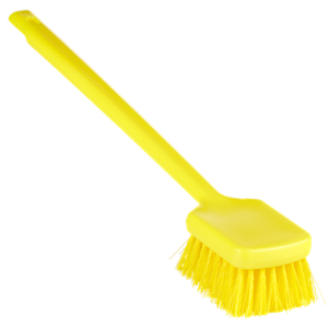 REMCO 410816 Handbrush, Long Handle, 19.9 Inch Size, Stiff, Yellow | CM7QTQ