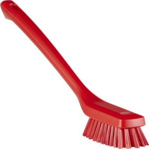 REMCO 41854 Cleaning Brush, Narrow, Long Handle, 16.54 Inch Size, Hard, Red | CM7RDQ