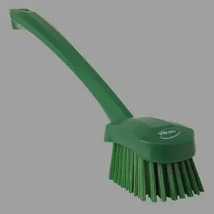 REMCO 41862 Long Handle Brush Green Stiff Polypropylene 3 x 16 | AC7WZA 38Y668