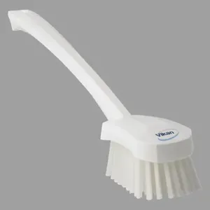 REMCO 41865 Long Handle Brush White Stiff Polypropylene 3 x 16 | AC7WZD 38Y671