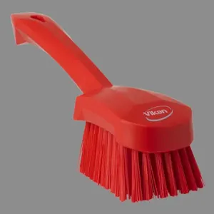 REMCO 41924 Short Handle Brush Red Stiff Polypropylene 3 x 10 | AC7WZN 38Y680