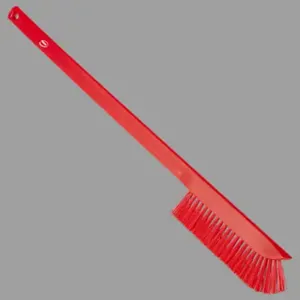 REMCO 41974 Ultra Slim Cleaning Brush with Long Handle, 23.62 Inch Medium, Red | CM7PRA