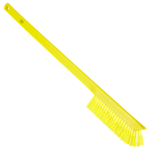REMCO 41976 Ultra Slim Cleaning Brush with Long Handle, 23.62 Inch Medium, Yellow | CM7PQY
