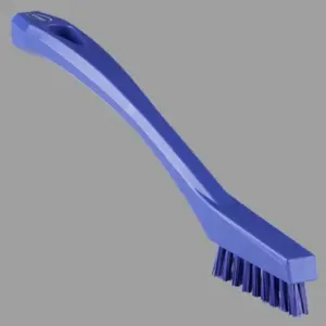 REMCO 44018 Detail Brush, Stiff, 9 Inch x 0.5 Inch Size, PP/PBT, Purple | CM7RAA