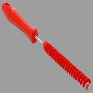 REMCO 53604 Drain Cleaning Brush, Stiff, 0.6 Inch Dia., PP/PBT, Red | CM7QYR