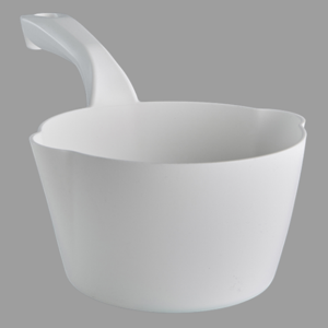 REMCO 56815 Round Bowl Scoop, 33.8 Fl oz Capacity, 11.61 Inch Length, White | CM7QFK