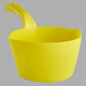 REMCO 56816 Round Bowl Scoop, 33.8 Fl oz Capacity, 11.61 Inch Length, Yellow | CM7QFJ