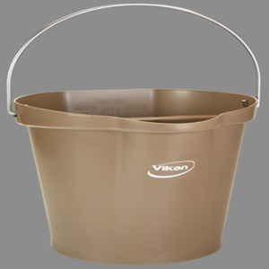 REMCO 568666 Bucket, 3 Gallon Capacity, PP/SS, Brown | CM7REF