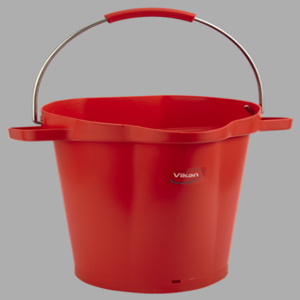 REMCO 56924 Bucket, 5 Gallon Capacity, PP/SS, Red | CM7RDZ