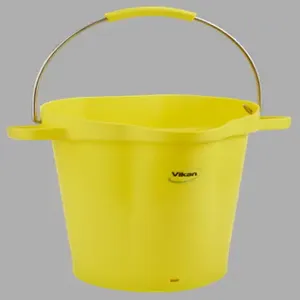 REMCO 56926 Bucket, 5 Gallon Capacity, PP/SS, Yellow | CM7RDX