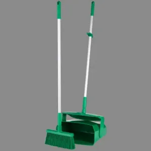 REMCO 62502 Lobby Broom and Dust Pan, 14.6 Inch Size, Green | CM7QLP