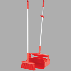 REMCO 62504 Lobby Broom and Dust Pan, 14.6 Inch Size, Red | CM7QLK