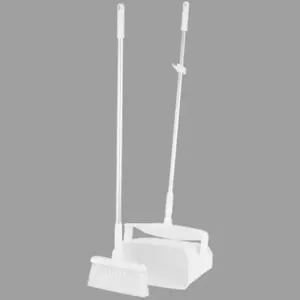 REMCO 62505 Lobby Broom and Dust Pan, 14.6 Inch Size, White | CM7QLJ